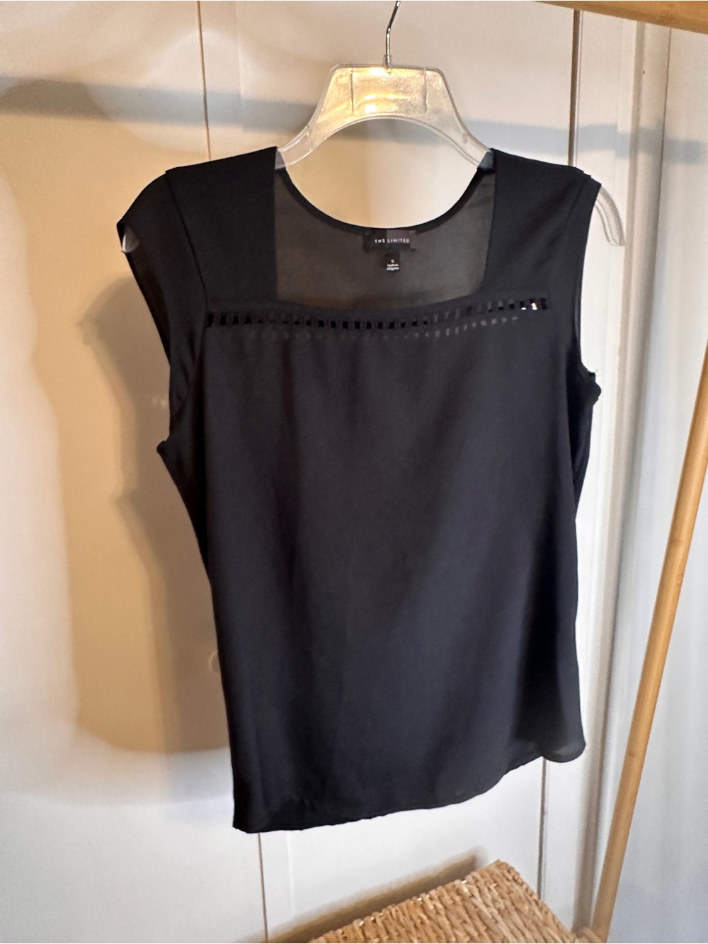 The Limited Black Sleeveless Square-Neck Camisole